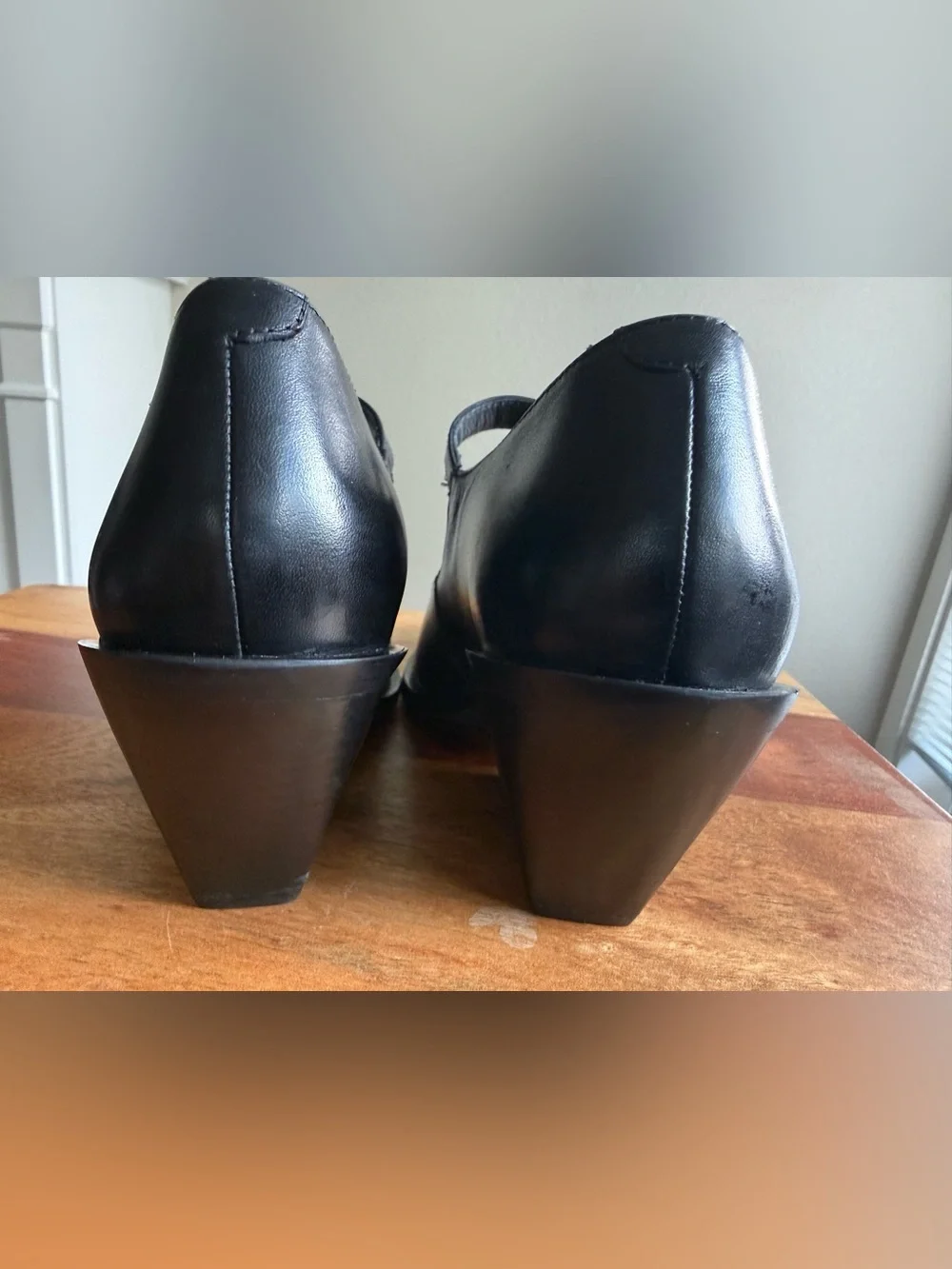 Seychelles Sparks Genuine Leather Wedge Mary Jane Pumps Size 6.5